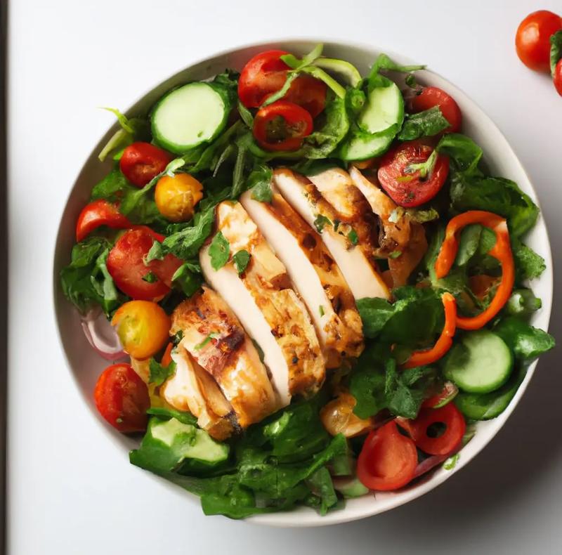 Kalorie w sałatce z kurczakiem