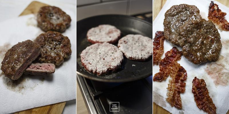 Smażenie burgerów wołowych