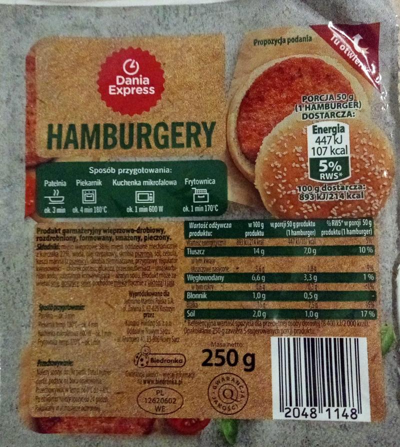 Przepis na hamburgera