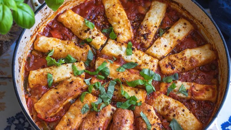 Wegańskie dania halloumi