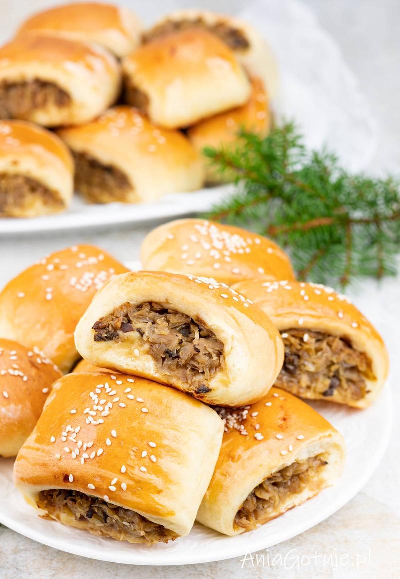 Ciasto francuskie z pieczarkami