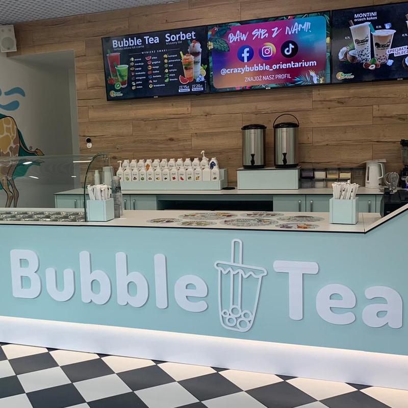 Wybór smaków bubble tea