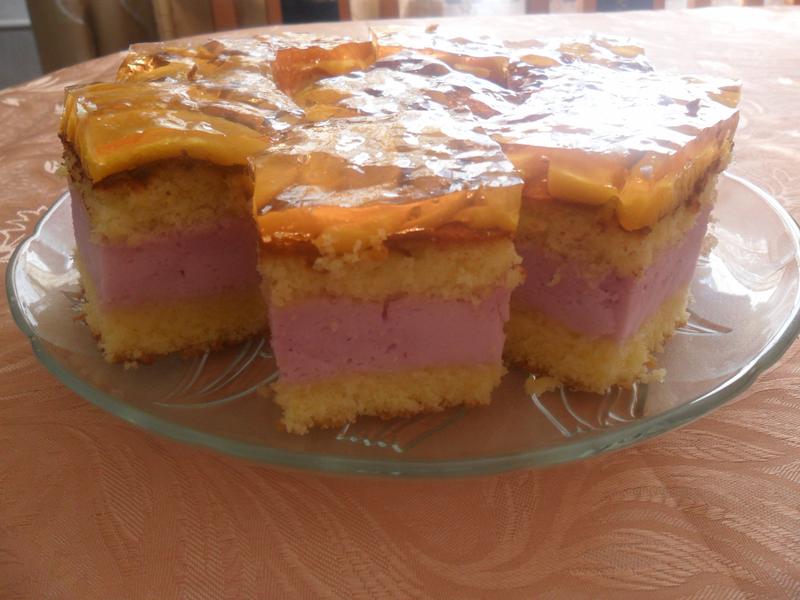 Smerfetkowe ciasto bez pieczenia