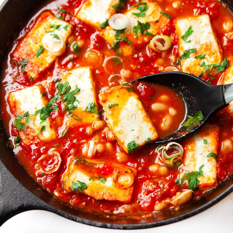 Wegetariańskie dania z halloumi