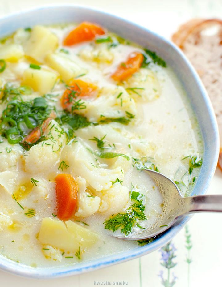 Śmietana do zupy kalafiorowej